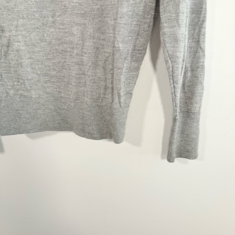 Isabel Marant Light Gray Cashmere Silk Faux Wrap Italian Yarn Sweater 34 XS - Picture 8 of 9